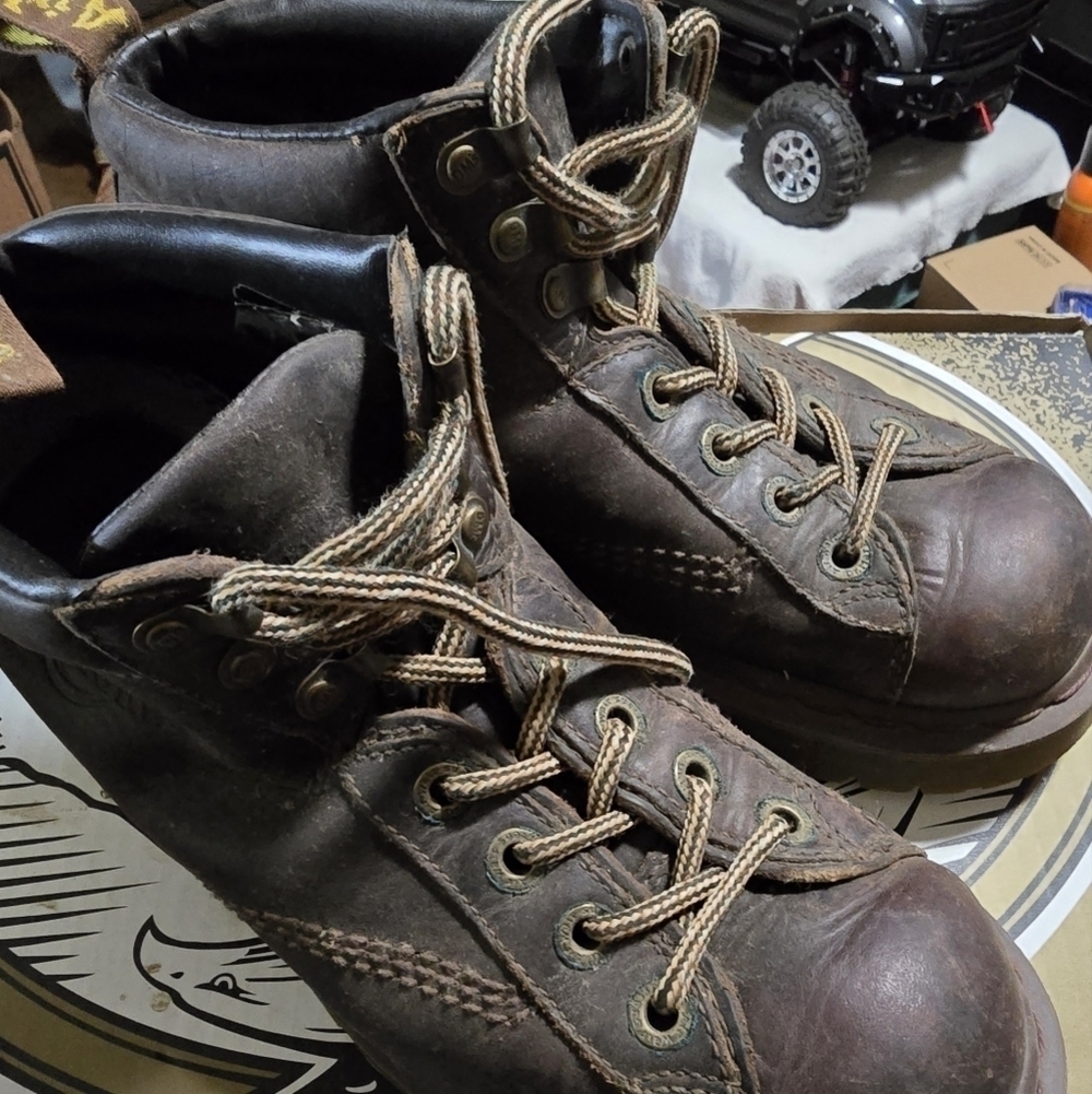 Y2K Dr Doc Martens Vintage 8287 Brown Leather Vintage Chunky US men's 9